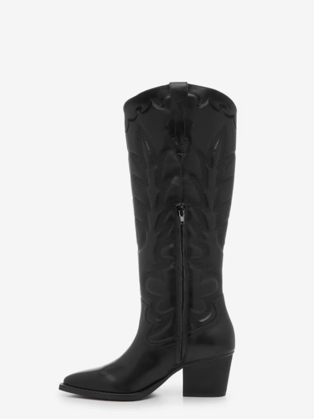 Mix No. 6 Black Embroidered Knee Boot
